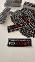Crime sticker