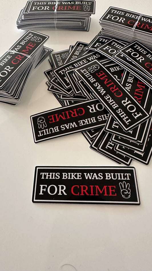 Crime sticker