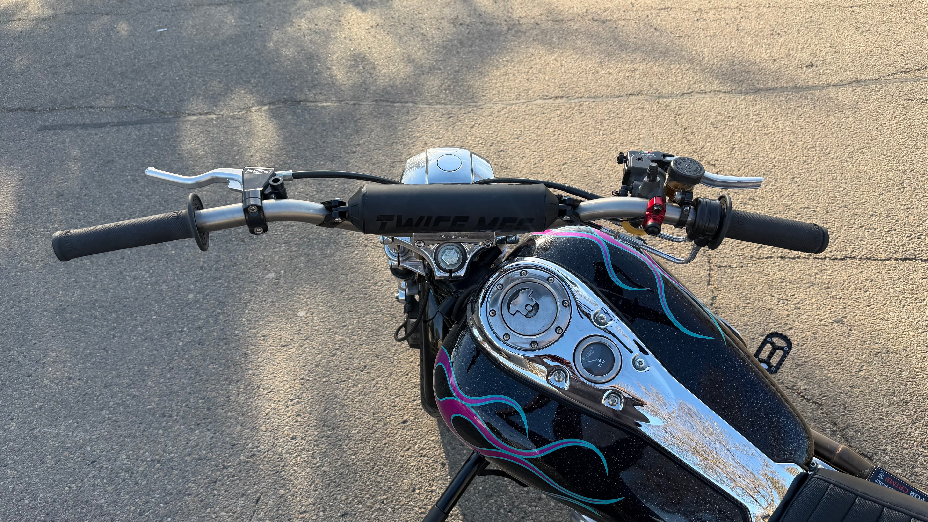 1" HARLEY V TWIN STUNT BARS WITH CROSS BAR