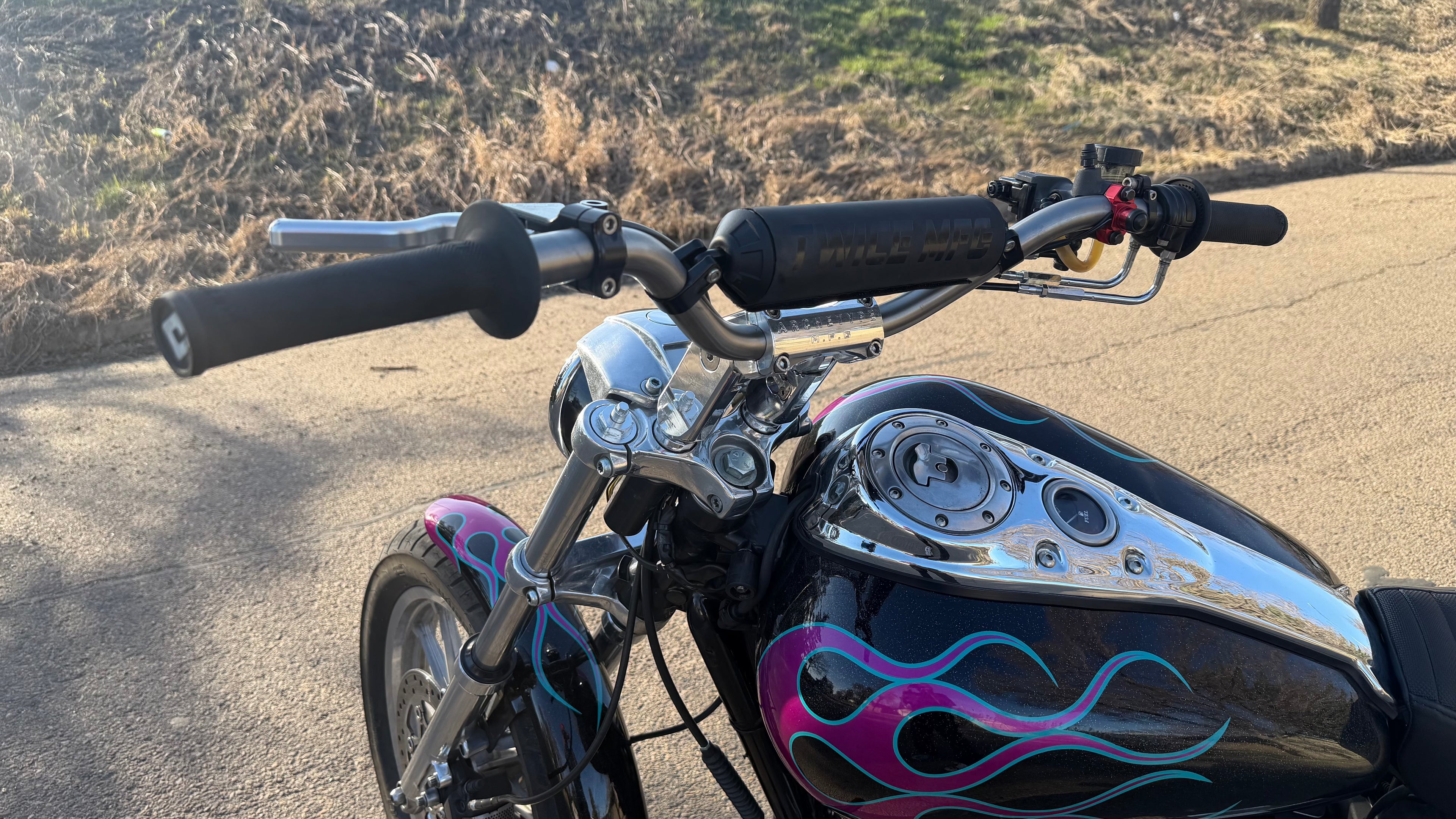 1" HARLEY V TWIN STUNT BARS WITH CROSS BAR